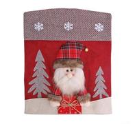 1 * Reindeer Chair Cover Chair Covers Set Christmas Chair Cover Reindeer Cover Santa Claus Cover PP Cotton Material For Dining Chairs Charming Designs (H-YT82)