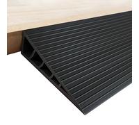 1" Rise Threshold Ramps for Doorways 40'' L Floor Transition Strip Self-Adhesive Wheelchairs Ramps, Edge Door Threshold Reducer Transition Strips for Home Steps (Black)
