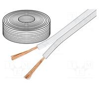 1 rol x Goobay - 15113 - Wire: loudspeaker cable, 2x0.75mm2, stranded, OFC, whit