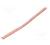 1 rol x LOGILINK - CA1076 - Wire: loudspeaker cable, stranded, CCA, transparent,