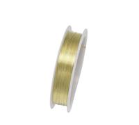 1 Roll 0.2/0.3/0.4/0.5/0.6/0.7/0.8/1mm Sturdy Copper Wire Beading Wire For Bracelet Necklace DIY Jewelry Making Accessories-Gold-1Roll 0.4.0mmx9m