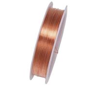 1 Roll 0.2mm Rose Gold Resistant Strong Line Copper Wire Tiger Tail Beading Wire For Jewelry Making Finding
