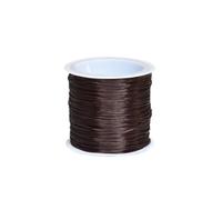 1 Roll 0.8mm Elastic Bracelet String 50m Stretchy Elastic Beading Cord Thread for Bracelet Jewellery Making (Dark Brown)