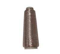 1 Roll 0.8MM Wide Metallic Glitter Crochet Yarn Sparkling Rose Gold Polyester Yarn Metallic Thread String for Knitting,Weaving,DIY Woven Bag Making
