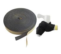 1 Roll 10m Pipe Wrap Insulation Foam Pipe Lagging Foam Thermal Insulation Tape Self-Adhesive Insulation Tape Waterproof Pipe Insulation Foam Tube Rubber Seal Strip for RV Air Conditioning, Garage Door