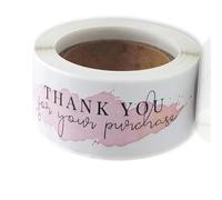 1 Roll/120 Pcs Thank You Stickers, Self-Adhesive Roll Label Stickers, Cute Tag Sticker, for Envelopes, Gift Wrapping, Baking Decoration, Small Business Retailers