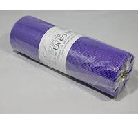 1 roll 25cm x 9.1 metres Dark Purple Deco Mesh Waterproof Netting Decomesh Ruffle Wreaths ELEGANZA