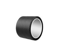 1 Roll 3D Black Vinyl Wrap 7cm*3m Carbon Fiber Vinyl Wrap Self Adhesive Film Tape for for Car Door