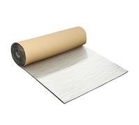 1 Roll 4mm 18sqft 40x420cm Sound Deadening Car Aluminum Foil Foam Heat Damping Pad Universal Acoustic Insulation Mats Sound Dampening(4mm 420x40cm Gold)
