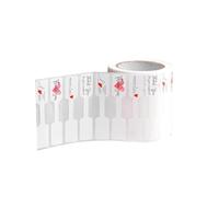 1 Roll 500 Pieces Rings Tags Jewelry Price Tags Stickers for Crafts Ring Jewelry Pink, 6x1.2cm
