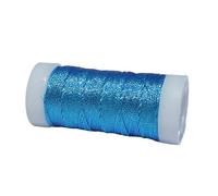 1 Roll 90 Meters Iridescent Metallic Crochet Thread 0.2MM Sparkly Metallic Dark Blue Yarn Glitter Crochet Yarn for Knitting/Embroideries/Sewing