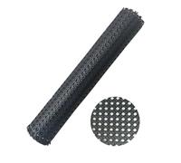 1 Roll Black Caning Material,6.6ft x 15.8inch PE Rattan Cane Webbing Roll for Caning Projects Mesh Rattan for Furniture Chair Cabinet Ceiling