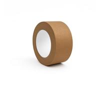 1 Roll Brown Kraft Paper Tape 48mm x 50m - Eco-Friendly, Self-Adhesive, Biodegradable & Recyclable - Strong Rubber Adhesive - Tear by Hand - For Box Sealing, Packaging, Moving & Picture Framing Tape