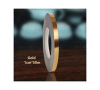 1 Roll Brushed Golden Silvery Floor Edging Waterproof Seam Wall Stickers Wall Gap Ceiling Home Decoration Self Adhesive Tile Tape 50m