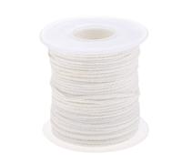 1 Roll Candle Wick Spool Core Unwaxed Cotton Wicks Braid Design 61m 200ft*2mm Candles Making Craft White