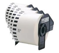 1 Roll DK-22205 Continuous Paper Label Sticker 62mm(W) x 30.48m(L), for Brother QL Label Printer QL-500 550 570 650TD 700 710W 720NW 800 810W 820NWB 1050 1060N 1100 1110NWB, Black On White (Pack of 4)