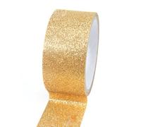 1 Roll Glitter Washi Tape 60mmx5m Sparkling Decorative Tapes Self Adhesive Masking Tape for DIY Crafts Wrapping, Gold