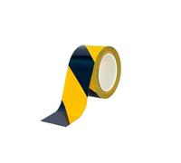 1 roll Hazard Tape 120mm x 33m Length, Hazard Warning Tape Black & Yellow, High Visibility Diagonal Striped