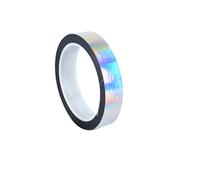 1 Roll Holographic Glitter Washi Tape 20mm*50m Self Adhesive Masking Tape Laser Decorative Tapes for DIY Crafts Wrapping, Silver
