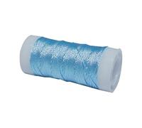 1 Roll Metallic Crochet Thread Blue,Iridescent Metallic Yarn,Shinny Knitting Thread String for Embroideries