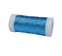 1 Roll Metallic Crochet Thread Dark Blue,Iridescent Metallic Yarn,Shinny Knitting Thread String for Embroideries