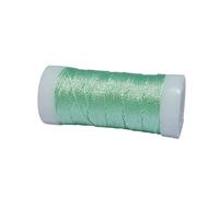 1 Roll Metallic Crochet Thread Light Green,Iridescent Metallic Yarn,Shinny Knitting Thread String for Embroideries
