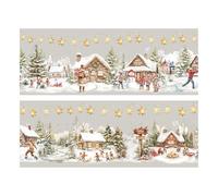 1 Roll Mr. Paper Christmas Landscape Masking Tape PET Elderly Stationery Handbook Anime Tape Decoration