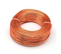 1 Roll Multi-colors Aluminum Wire Jewelry Findings for Making DIY Necklace Bracelet 0.8mm 1mm .5mm 2mm 3mm 4mm 6mm(OrangeRed,5mm 10m)