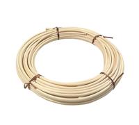 1 Roll Natural Rattan Spline Material for DIY Furniture Weaving,2inch/5mm Round Reed 66 Ft Reed Spline for Basket Weaving,250g Coil Basket Weaving Cane for Chair Making and Wicker Weaving