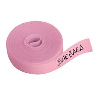 1 Roll of Fabric Tape - 3 Metres x 1 cm. Iron-on label for writing on with pen. Pen not included. (Pink)