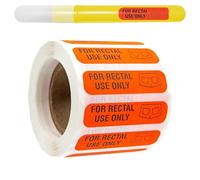 1 Roll of for Rectal Use Only Stickers - Waterproof Prank Decals, Permanent Adhesive Sticker, Funny Joke Label Sticker, Novelty Decals for Adults