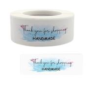 1 Roll of Thank You Sticker Glue for Envelope Sealing Wrapping and Adhesive Label Stickers
