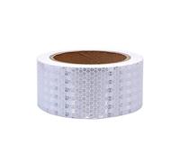 1 Roll Reflective Tape, 5cm x 9m Waterproof Outdoor Self-Adhesive Safety Tape High Visibility Reflector Warning Tape (White)