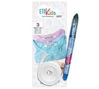 1 Rollo de Cinta de Tela de 3 Metros x 1 cm con Marcador Pilot Laundry Tec para Ropa, Material Blanco, Duradero y Fácil de Usar (White)