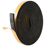 1 Rolls Self Adhesive Foam Tape Weatherstrip 13mm(W) x6.5mm(T) x2.6m (L) High Density Foam Insulation Strips Seal Weather Stripping with Strong Adhesive for Door and Window Soundproofing