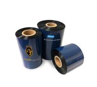 1 Rolls Wolfbarco 4.33" x 1476' (110m x 450m) Black Premium Resin-Enhanced Wax Thermal Transfer Ribbon Compatible with Zebra,TEC, INTERMEC,Citizen,TSC,GODEX,ARGOX Printers