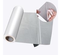1 rool 12in x 11Yd Double Sided Iron On Adhesive Film，Heavy Weight Double-Sided Press-on Patch Heat Melt Fabric Glue Sheet Permanent Fusible Adhesive Sheets,for Crafts, Bags, Home Decoration.