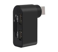 1 Rotatable Usb Hub - Abs Usb Hub, Usb Adapter | Usb Splitter with 4 Usb Ports, 4-In-1 Rotatable Usb Hub, Multipurpose Rotatable 480mbps Usb Hub, Enhances Productivity for Desktop Pc Notebook Car