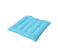 Solid Cotton Seat Pad with Button Straps - Blue / 5cm