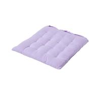 Homescapes Mauve Seat Pads 100% Cotton Chair Cushions 40X40 Cm, Plain Chair Pads For Dining, Kitchen Or Garden Outdoor Use
