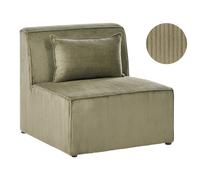 1-Seat Section LEMVIG Green Corduroy
