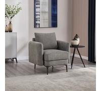(1 Seater, Mocha) SOFIA MODERN SCANDI STYLE FABRIC LIVING ROOM CHAIR