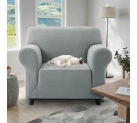 (1 Seater Sofa Cover, Grey) Stretch Sofa Cover Non Slip Couch Cover Spandex Slipcover Protector T Shape Elastic Furniture Cover