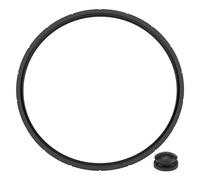 1 Set 09985 Pressure Canner Sealing Ring Gasket & Overpressure Plug, Rubber Pressure Canner Sealing Gasket Parts for Pre-sto 01751 01781 01784 01745 01755 01782 Pressure Cooker (16/18/23 Quart)