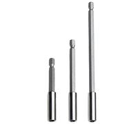 1 Set 1/4" Hex Magnetic Bit Extension Holder Screwdriver Drill 75/100/150mm for Screws, Nuts, Any Drill or Handheld Driver