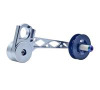 1 SET 10mm Chain Tensioner Pulley Bolt TC4 Ti Alloy Screw Porcelain Sleeve For Brom-pton Bicycle Parts