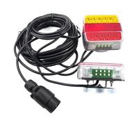1 Set 12V 24V Rear Magnetic Towing Tail Light 10m 18 LED Trailer 7 Pin Universal Brake Stop Number Plate Reflector