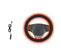 1 Set 12V Heated Steering Wheel Cover, Winter Car Steering Wheel Cover, Fast Heating Suitable for Standard Size Cars,SUVs, Trucks, Vans (OD: 38cm/14.96 inch) (A)