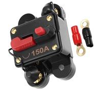 1 Set 150A Car Circuit Breaker with Manual Reset Waterproof Car Audio Inline Circuit Breaker Automotive Fuse Holder Inverter with 4AWG Ring Terminals Attached