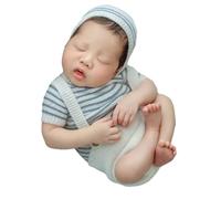 1 Set / 1Pc Baby Photo Outfit Professional Studio Props for Newborns Comfort Single Backdrop Blanket/Knitted T-Shirt Hat Photo Costume Set